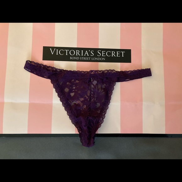 🔥Flash Sale🔥3 New Victoria’s Secret very sexy lace V-string panties bundle - Picture 3 of 11